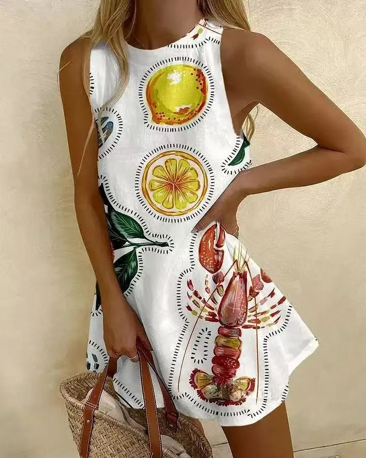 Swimming Dress For Woman Beach Outing Bikini Tunic Cover Ups Set Summer Kaftan New Round Neck Sleeveless Shirt Long Hoodie Ocean
