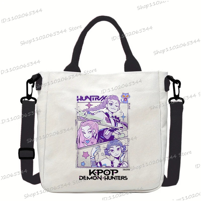 Fashion Woman Men Anime Cartoon Small Shoulder Bags Rumi Tiger Print Handbags Korean Ulzzang Student Crossbody Bag Gifts