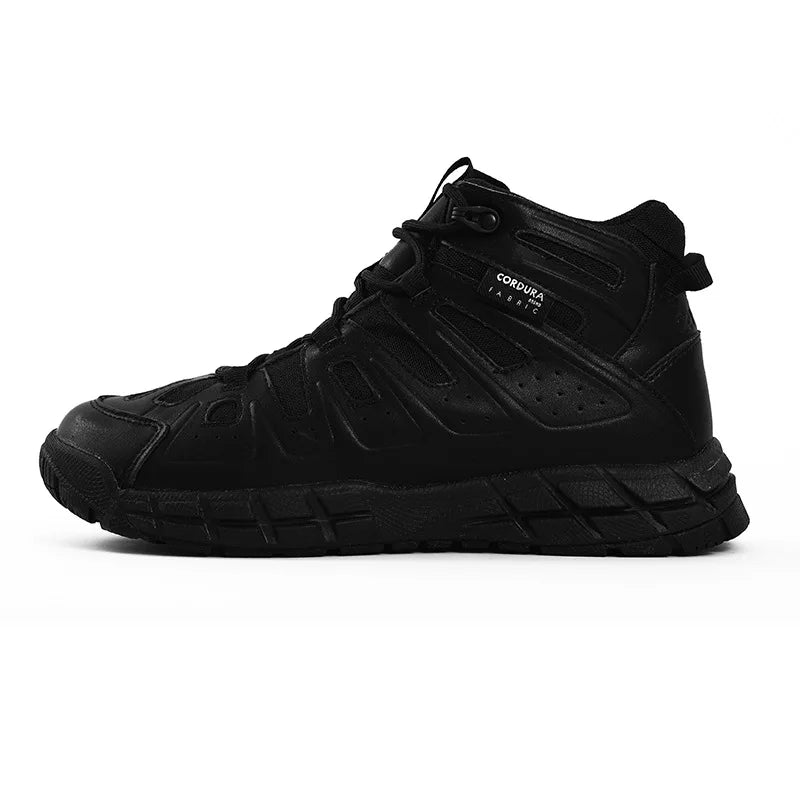 Hiking shoes Men waterproof hunting Boots Cow Leather Tactical Desert Combat Ankle Male working mountian trekking Sneakers