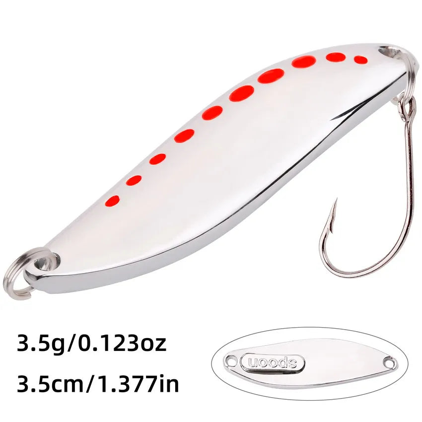 Metal Vib Leech Spinners Spoon Lures 2.5g 5g 7.5g 10g 15g 20g 25g 30g Artificial Bait Lure Fishing Tackle for Bass Pike Perch