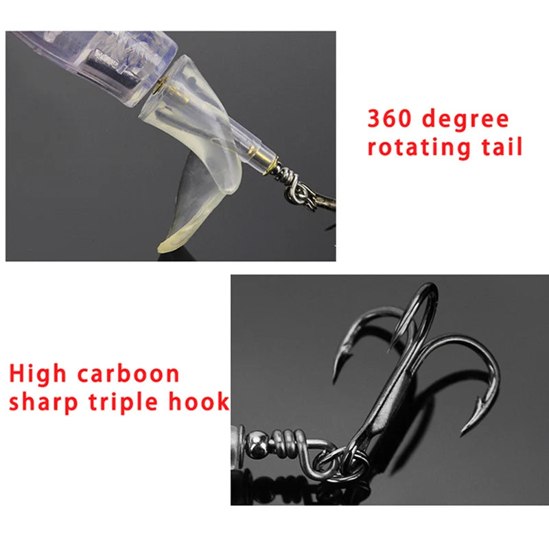 Popper Propeller Topwater Fishing Lures 13g Artificial Bait Hard Crankbait Wobblers Rotating Tail Fishing Tackle