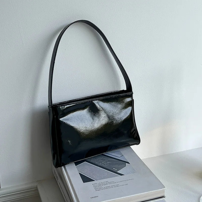Fashion Female Handbags Luxury Ladies Small Clutches Purse Silver Tote Evening Bag Pu Leather Shoulder Underarm Bags for Women
