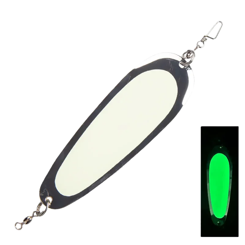 Trolling Fishing 4.5in112mm20g Diving Board Salmon Fishing Tackle Flasher Bait Lure Flasher Swim Bait Wobble Rotating Metal Tool