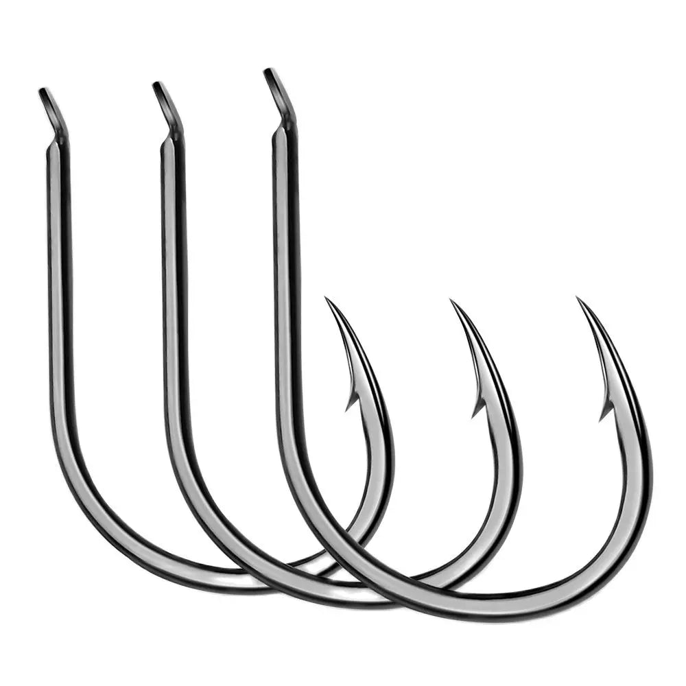 Single fishing hooks, 100pcs, 3 #-15 #, sea fishing equipment, flat hooks for carp fishing, auxiliary accessories