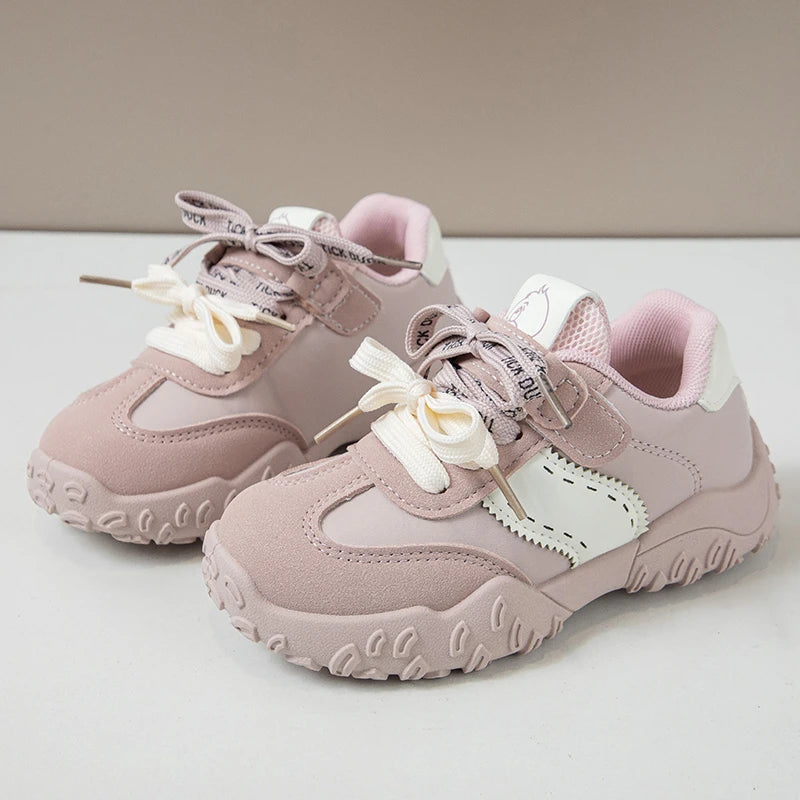 Kids Casual Shoes Trend Comfortable Handsome Boys Girls Running Shoes Non-slip 2025 Autumn New Children Sports Shoes Soft Bottom