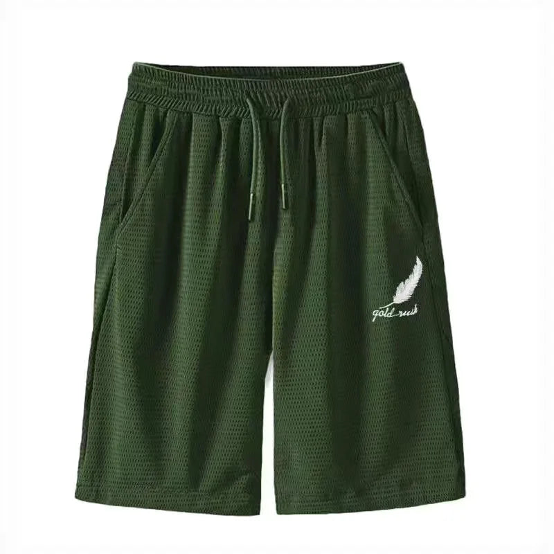 Summer Fishing Pants Outdoor Green Fishing Trousers feather Mesh Quick Dry Sport Thin Breathable Fishing Clothes Men Casual
