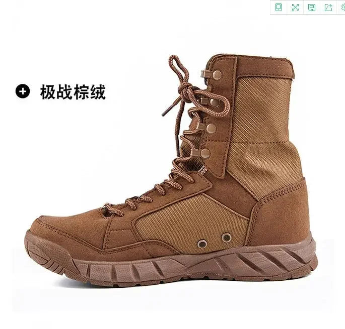 Men Tactical Boots Breathable Mesh Hiking Desert Boot Climbing Hiking Shoes Ankle Hunting Boots for Men