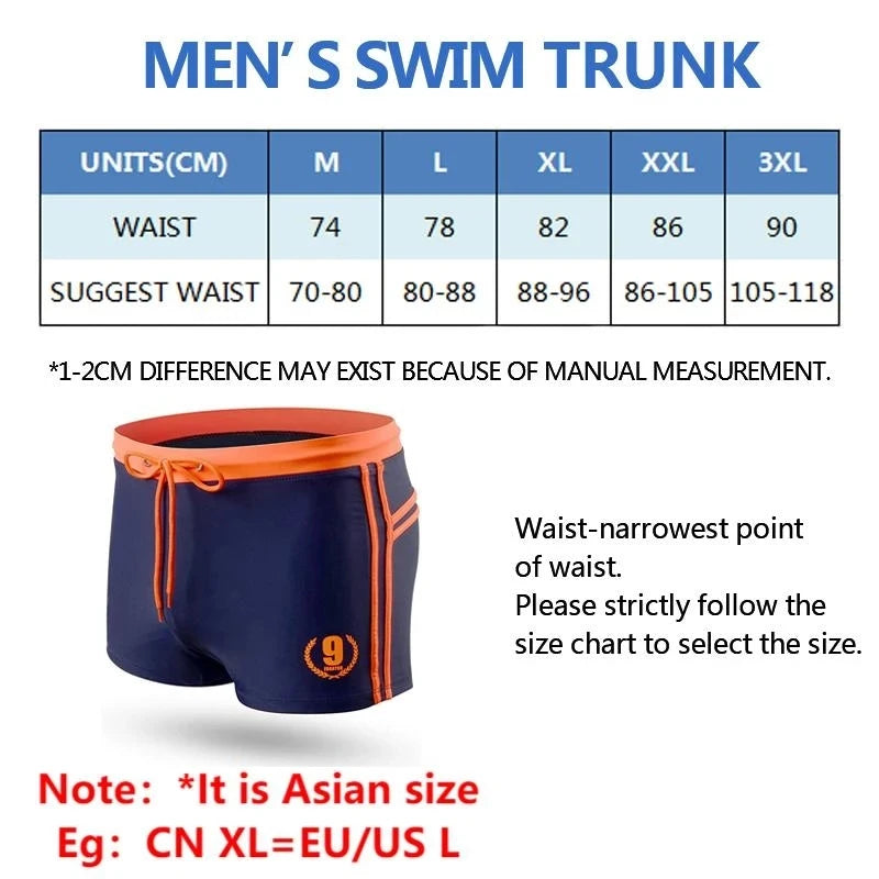 New arrival Mens Shorts Breathable Swimsuits Man Swim Trunks Boxer Briefs Sunga Swim Suits Maillot De Bain Beach Shorts