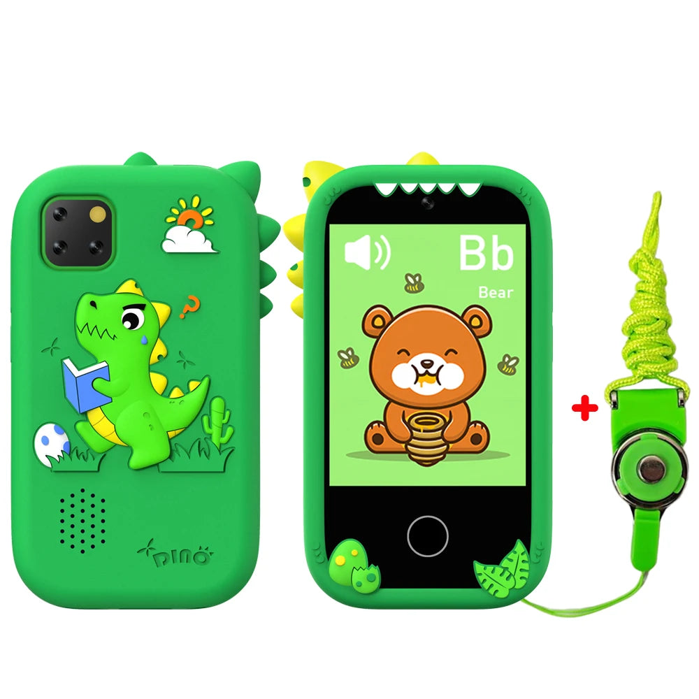 Kid Smart Phone Toy with 18 Games, Mini Music Player & Video Recorder, Birthday Gift for Children Boys & Girls