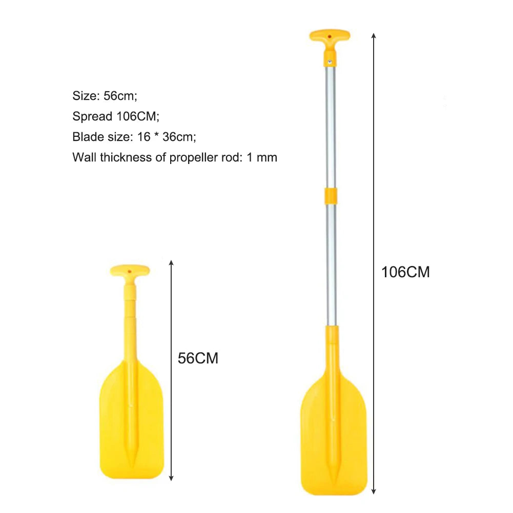 Inflatable Boat Paddle Raft Shaft Retractable Paddle Oar Portable Telescope Rafting Boating with Handle Accessory