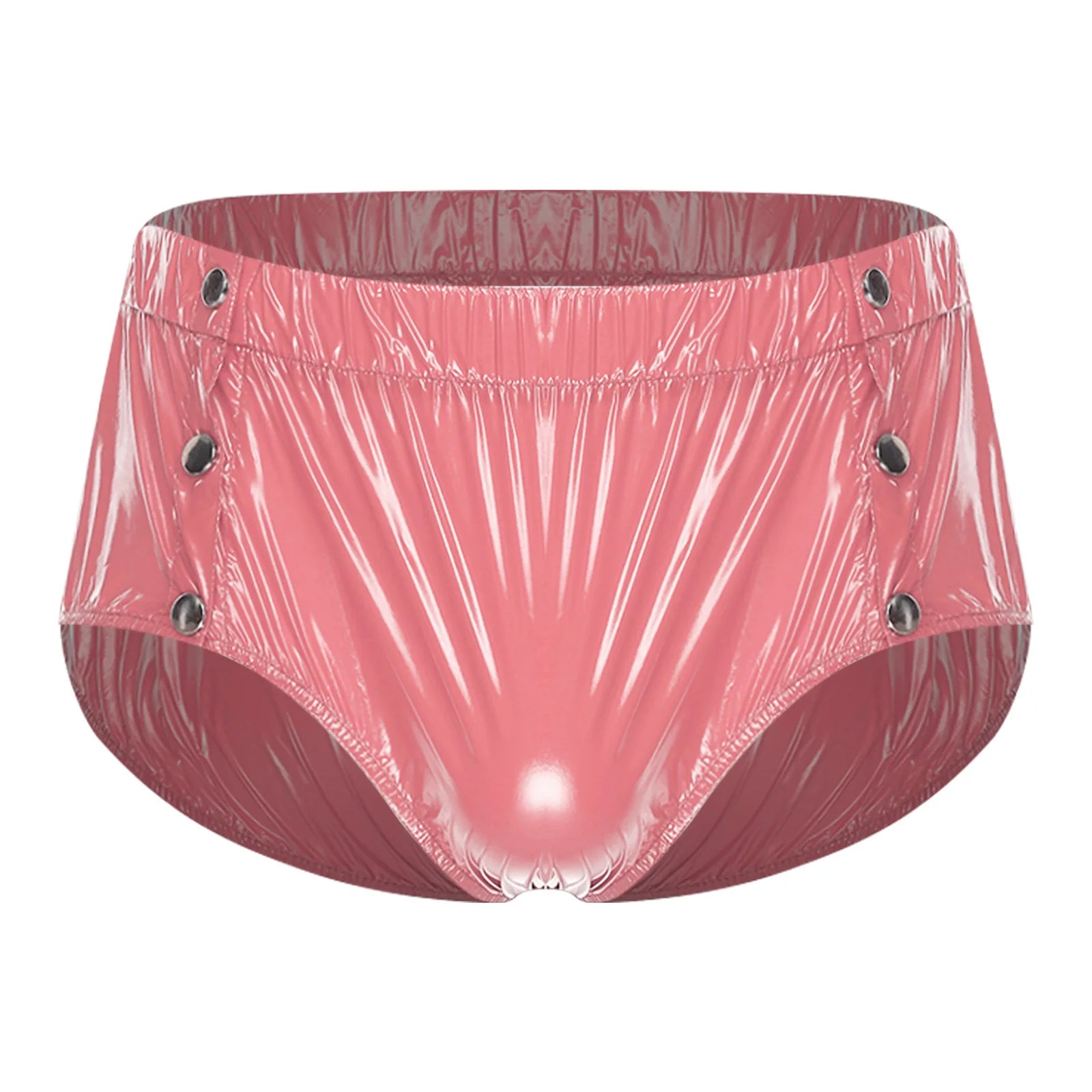 Mens Adaptive Underwear Waterproof Diaper Cover Front Pressing Buttons Anti-leak Briefs Bottoms for Elderly Special Needs