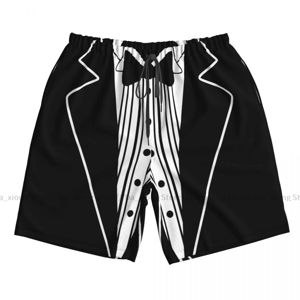 Mens Swimming Shorts Swimwear Mens Tuxedo Boxer Trunks Swimsuit Beach Wear Boardshorts