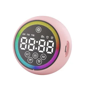 Timed alarm clock Bluetooth audio and voice broadcast Large LED touch display Magnetic countdown timer