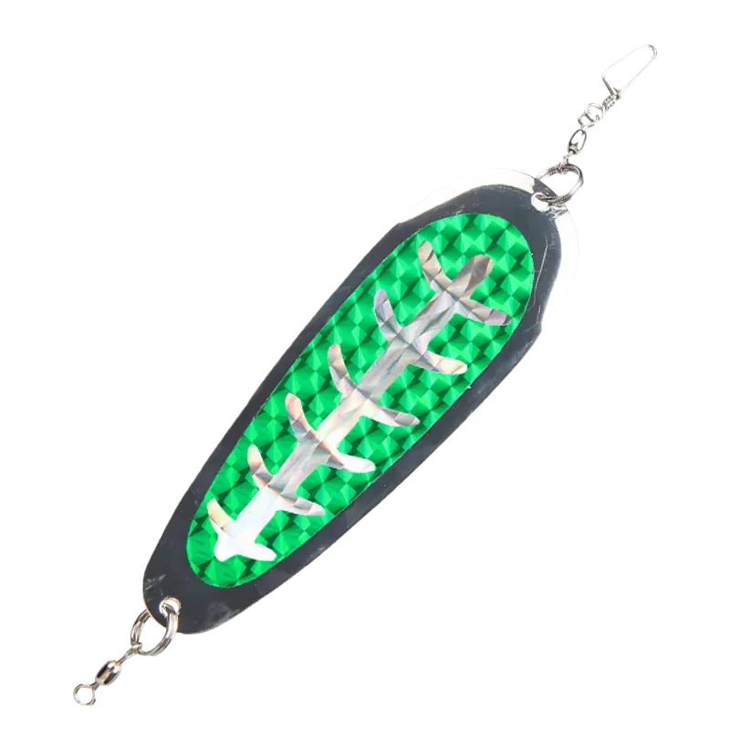 Trolling Fishing 4.5in112mm20g Diving Board Salmon Fishing Tackle Flasher Bait Lure Flasher Swim Bait Wobble Rotating Metal Tool
