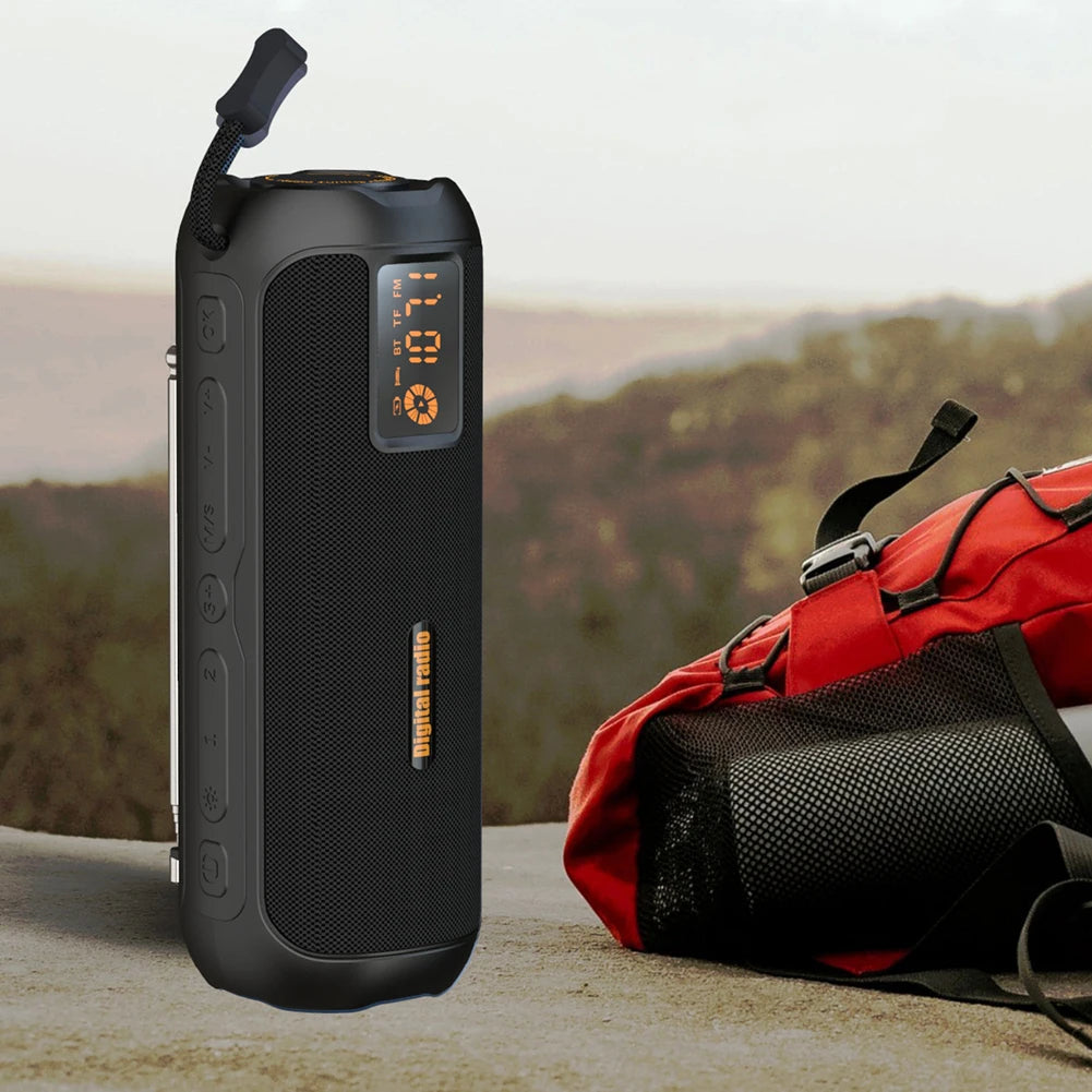BT Speaker Portable Radio AM FM Radio Rechargeable Radio for Home Kitchen Outdoor