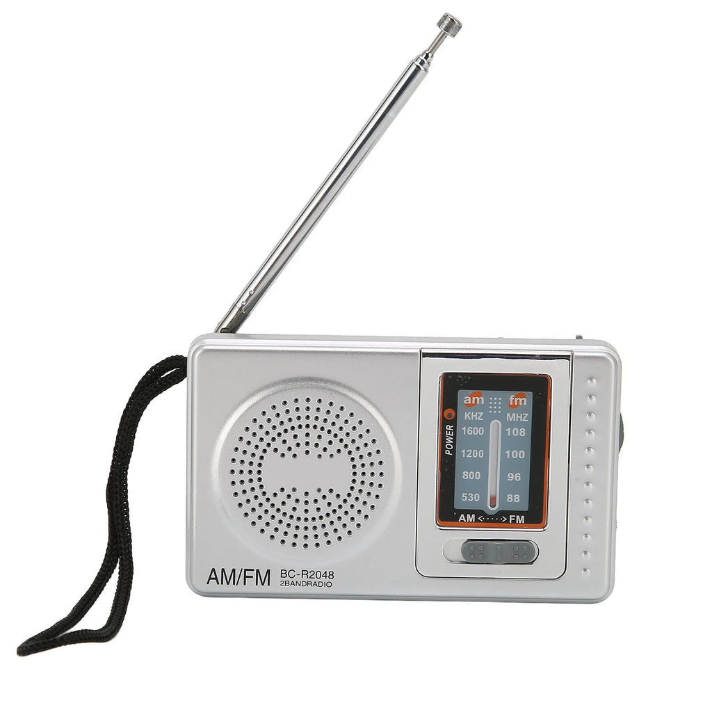 Portable Radio DSP Chip AM FM Transistor Radio with Built in Speaker for Home Travel Entertainment Work Emergency Mini Radio