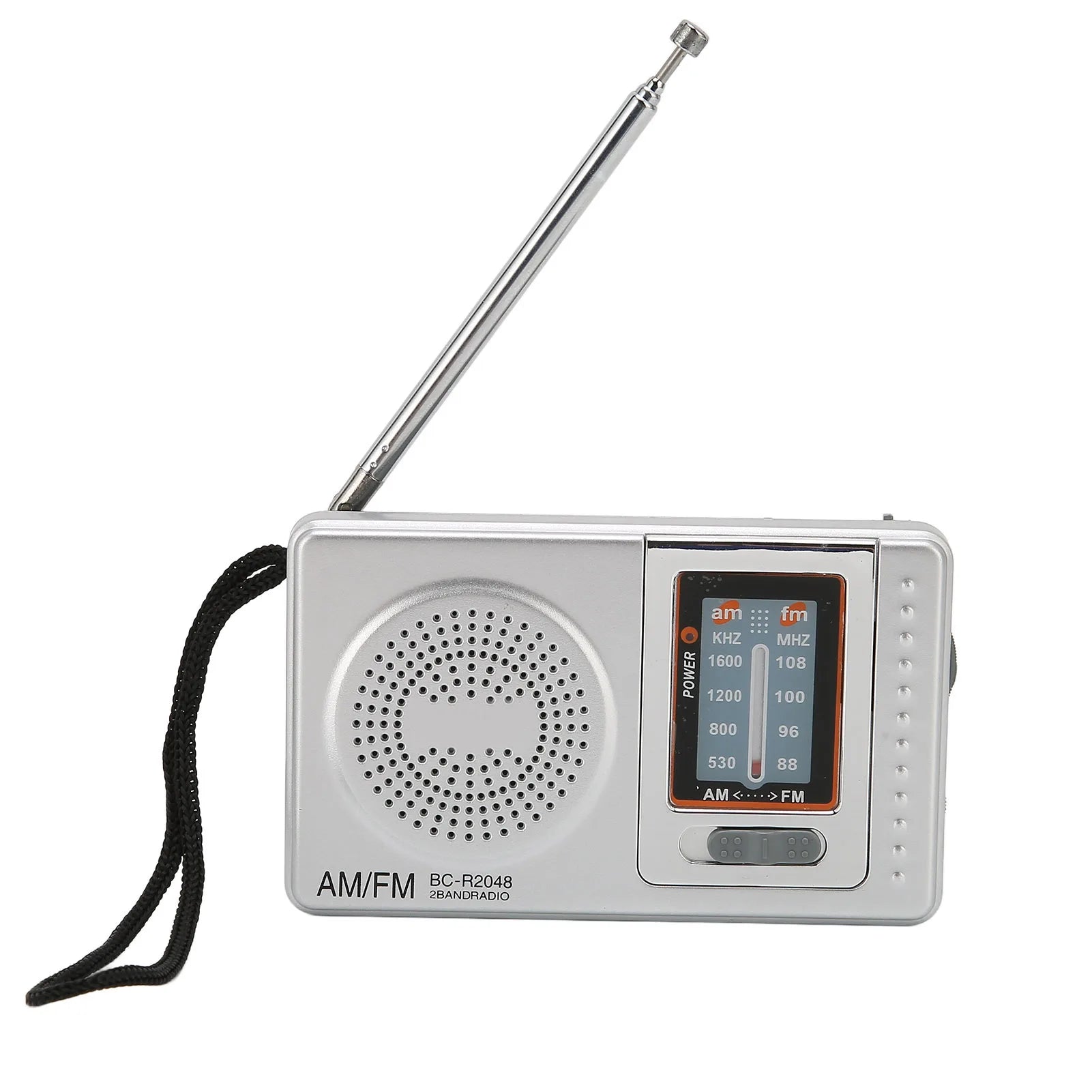 Portable Radio DSP Chip AM FM Transistor Radio with Built in Speaker for Home Travel Entertainment Work Emergency Mini Radio