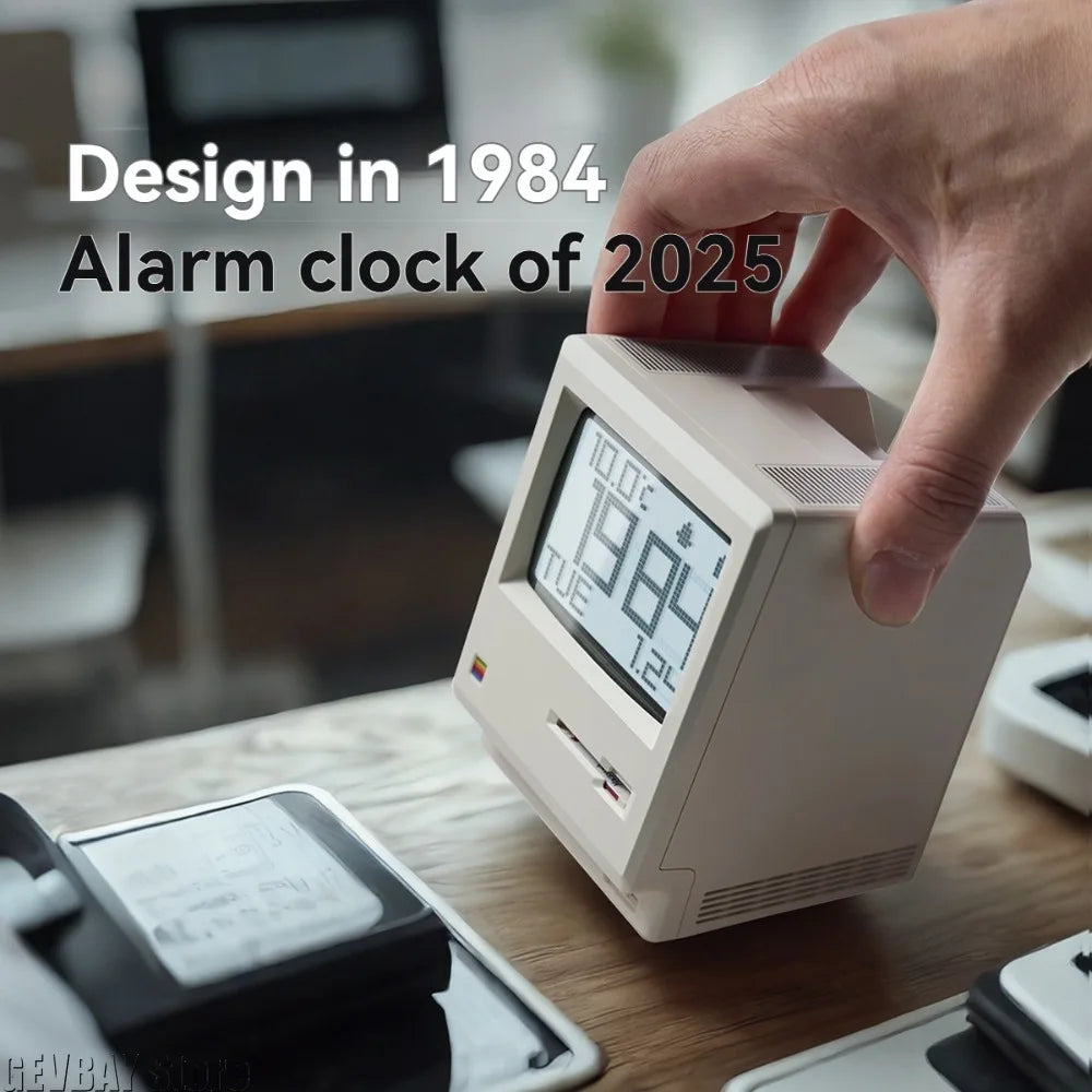 Retro Clock Desktop Alarm Digital Clock Student Specific Wake Up Artifact Nostalgic Desktop Male Electronic Maclock Ornament