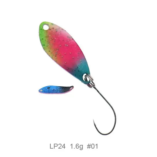 Fishing  Spoon Trout Lures1.5g 25mm UV Colors Ultralight Fishing Tackle Freshwater Artificial Bait