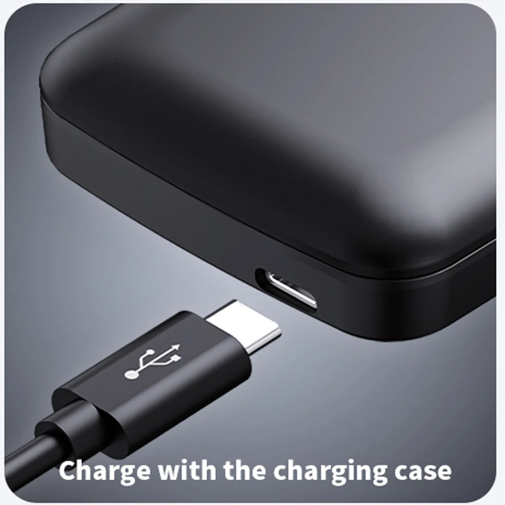 Wireless Earphones 6.1 - Stereo Headphones with Noise Canceling, HD Mic, and Handsfree Calling - Compatible with All Smartphones