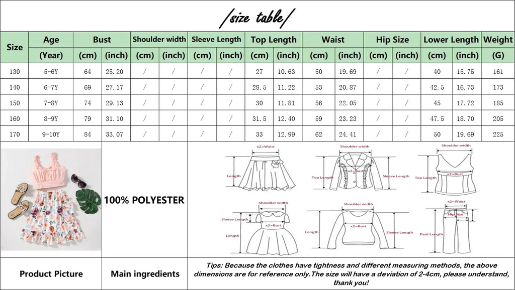 Kids Girl Clothing Set Sweet Children Suit Ruffled Floral Cardigan Butterfly Polka Dots Costume Set Soft Ventilate Girls Outfits