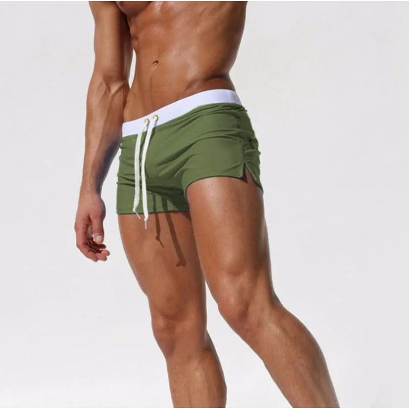 New Swimwear Men Sexy Swimming Trunks Sunga Hot Swimsuit Mens Swim Briefs Beach Shorts Mayo De Praia Homens Maillot De Bain