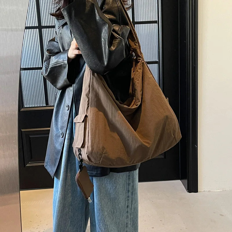Women's Handbag Large Women Shoulder Shopper Bag Canvas Luxury Designer Cloth Tote Bags for Woman 2025 Trend Brands Big Female