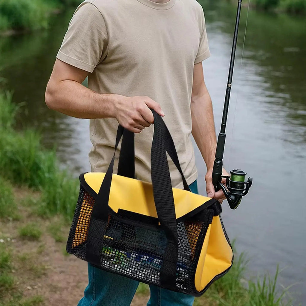 Fishing Lures Storage Bag Gear Freshwater Saltwater Protective Versatile Large Capacity Fishing Tackle Bag Fishing Jig Bag
