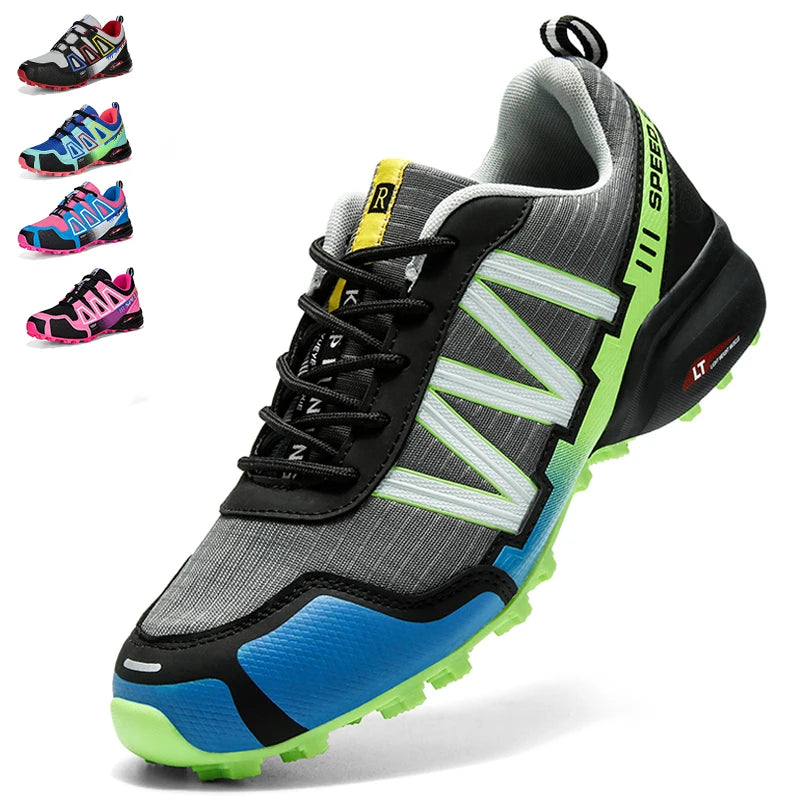 Men Hiking Shoes Waterproof Women Outdoor Trainers Lace-up Climbing Trekking Sneakers Mountain Walking Hunting Tactical Boots