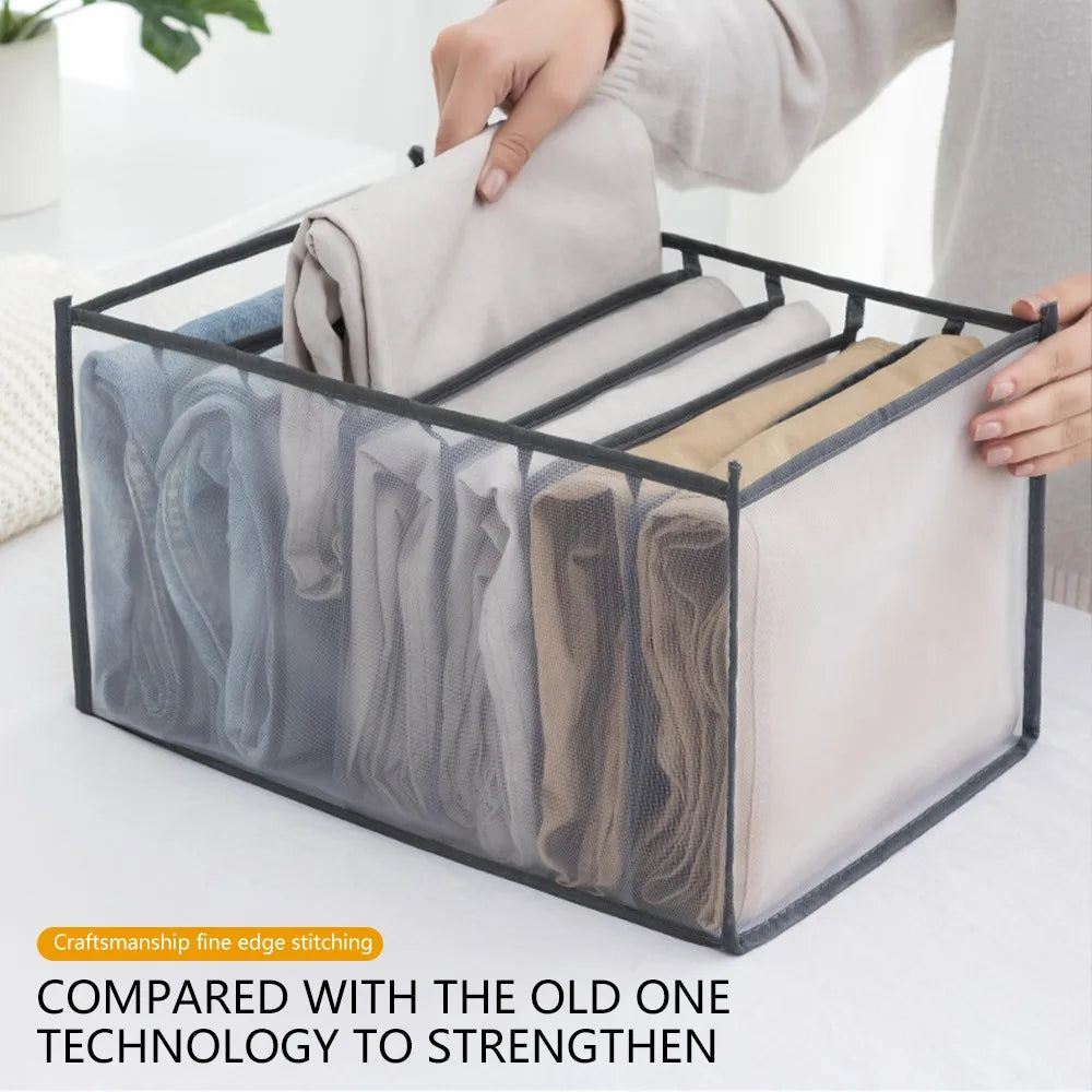 Clothing Storage Organizer Box Cabinets Drawer Jeans Organizer Underwear Pants T-Shirt Socks Storage Box Save Wardrobe Space