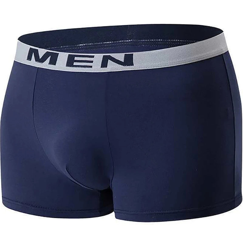 10Pcs Mens Boxer Briefs Underwear Seamless Skin Friendly Soft Breathable High Elastic Comfortable Male Underpants For Daily Wear
