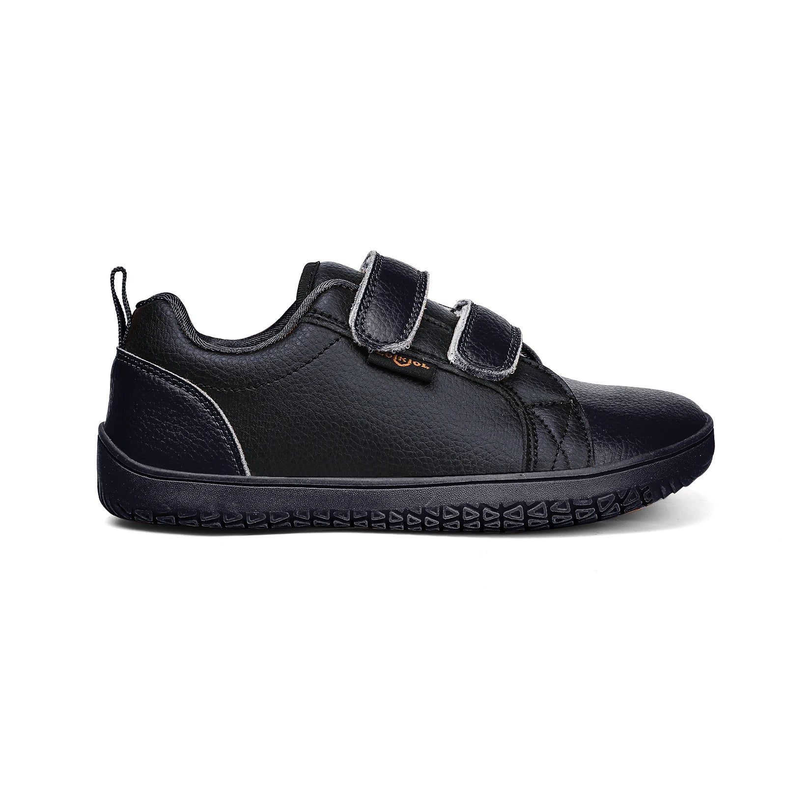 Kids Barefoot Shoes Boys Girls Wide Toe Minimalist Fashion Sneakers Lightweight Hook Loop Artificial Leather Walking Flats