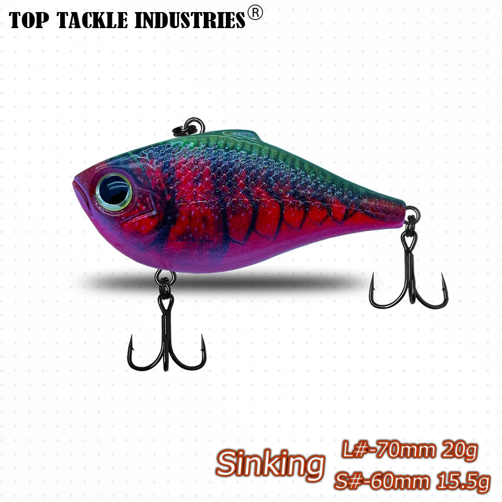 Outdoors Spring and Summer Season New Colors 1Pcs  ABS Plastics VIB Vibration Bait Fishing Lures 14.5g 6cm /20g 7cm Hard  Tackle