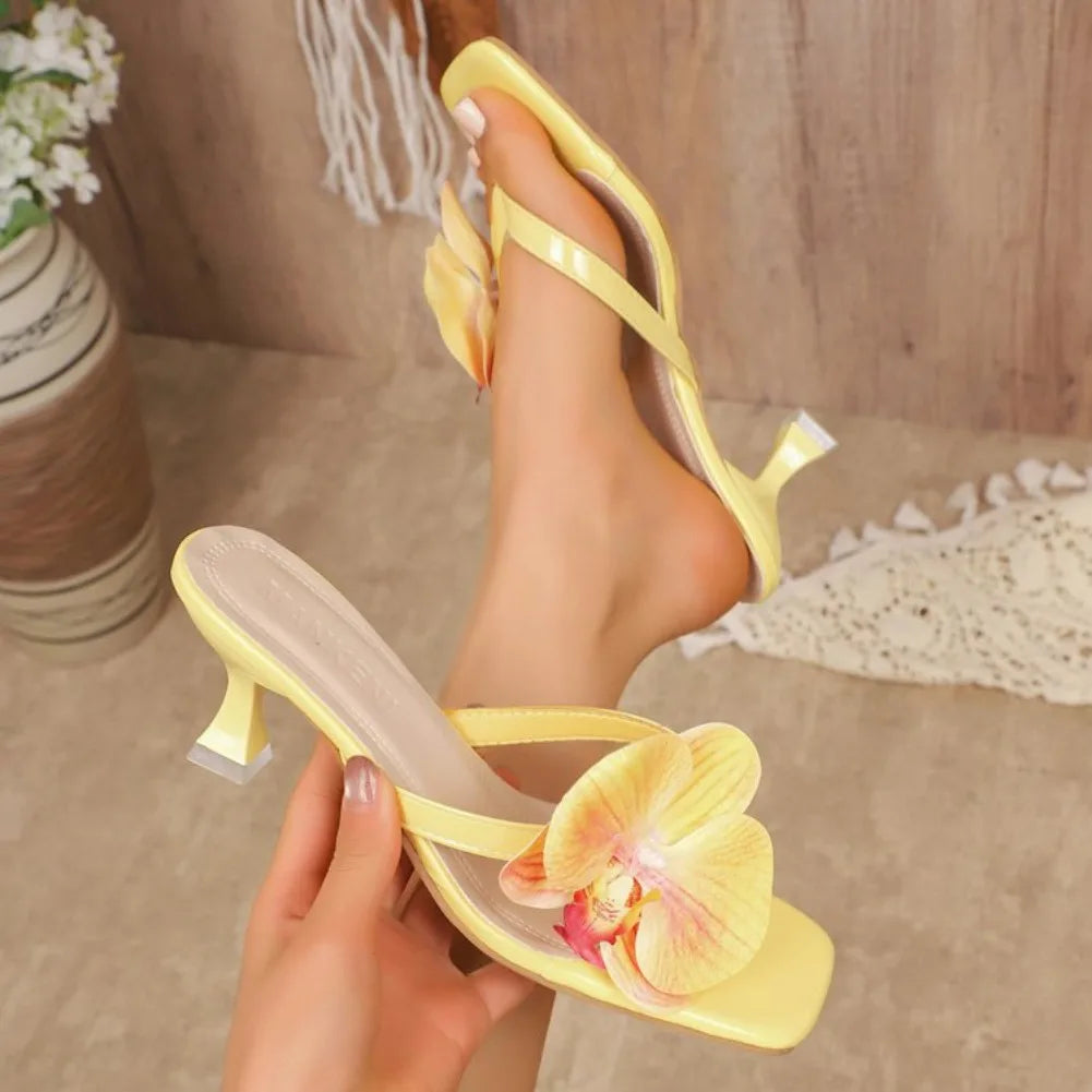 Women's Slippers Casual Fashionable High Quality Shoes for Women Shallow Women Sandals Elegant Flowers Design Women's Slippers