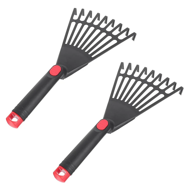 RALCA-Gardening Hand Rake Hand Tiller Small Garden Rake Forgardening Short Handle Rake Forcultivating Loosening Soil Spreading