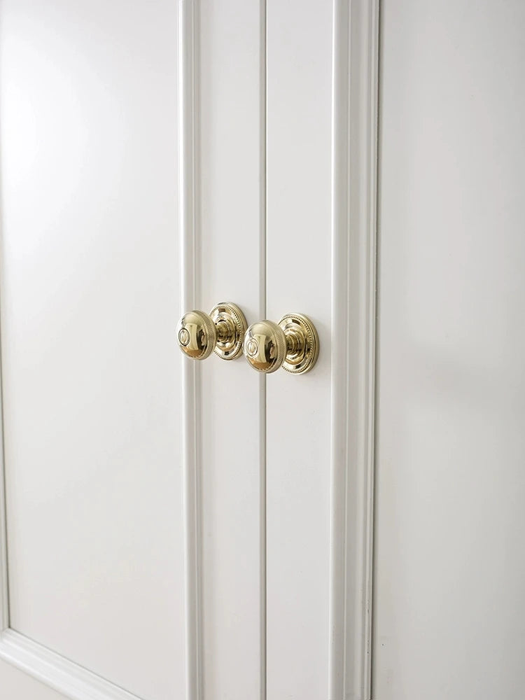 Furniture Drawer Nightstand Golden/Silver Shiny Solid Brass wardrobe Door Knob Bedroom Shoe Cabinet Brass small Handles Knobs