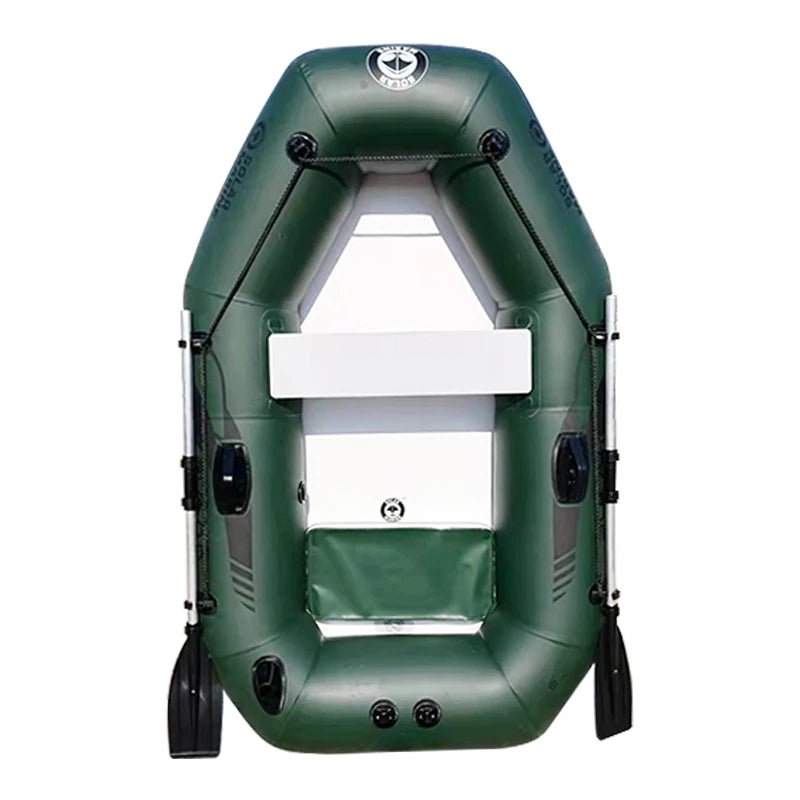 Solar Marine 2 Person PVC Fishing Boat 2M Inflatable Kayak Wear-resistant Canoe Waterplay Craft with Free Accessories