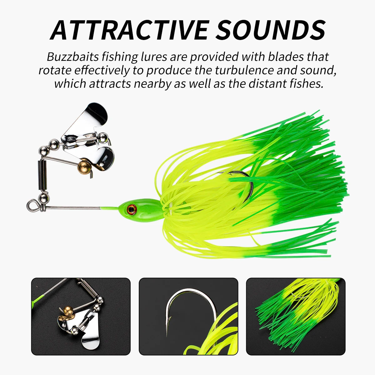 Spinner bait 10cm/12g 16g Fishing lure jig bait for Bass Pike Buzzbait for Fishing bait Wobbler high quality