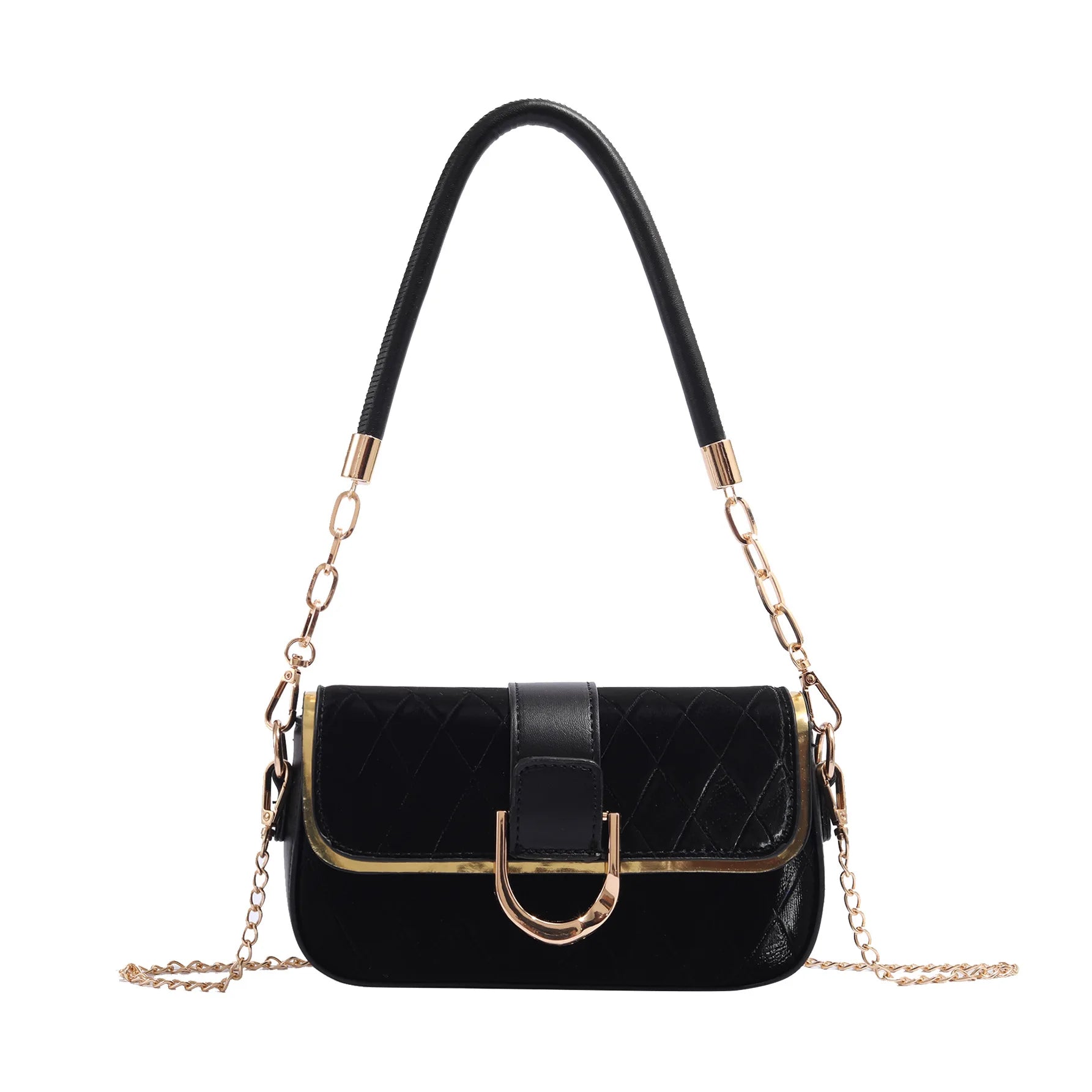 Fashion Shoulder Bags for Women 2025 New Handbags Argyle Chain Woman Crossbody Bag Double-use Small Handbag Female Bag Purse