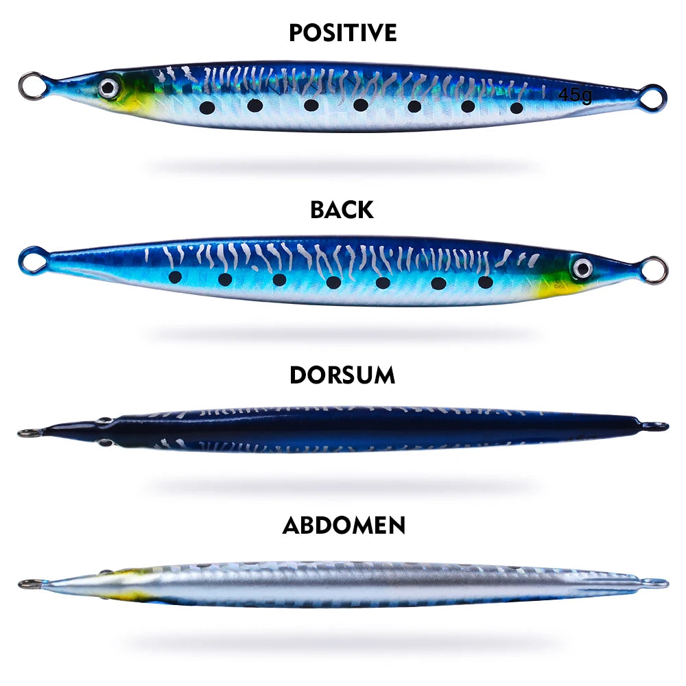 5pcs Highly Realistic 3D Printed Saltwater Fishing Lure with Enhanced Durability,14G/17G/21G/28G/35G/45G Artificial Bait Tackle