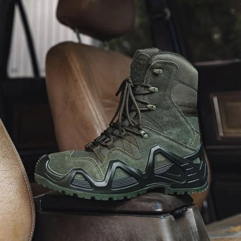 Men Tactical Boots Outdoor Climbing Hunting Boots Desert Training Boot Non-slip Hiking Boots for Men High-top Sneakers Botas2025