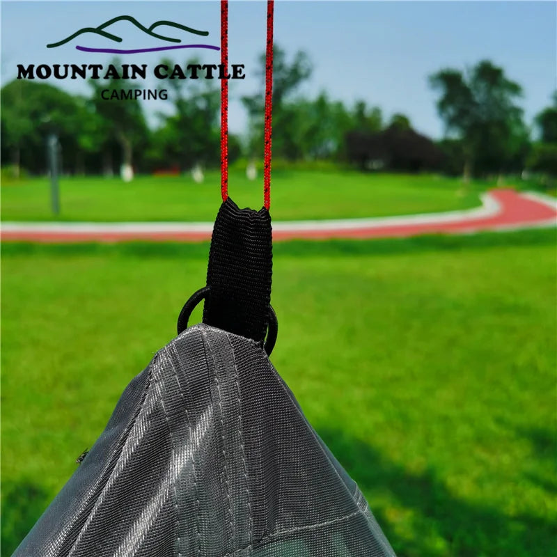 Ultralight Pyramid Inner Tent Outdoor Rodless Camping Teepee Inside Tent Summer Hanging Mesh Tent 1person/1-2person Two Sizes