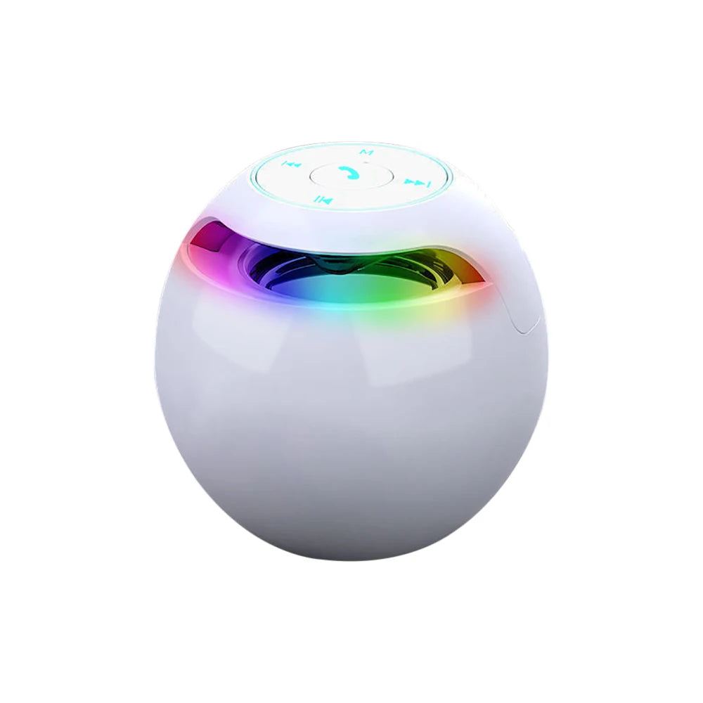 Clock Colorful Night Lights Bluetooth Speaker Mini Portable Home Bluetooth Speaker With LED Display TF Card MP3 USB Charging