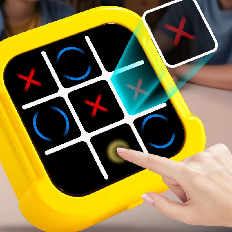 Portable Tic Tac Toe Game Console Toys Handheld Electronic Puzzle Chessboard  Memory Training & Montessori Travel Toy Xmas Gifts