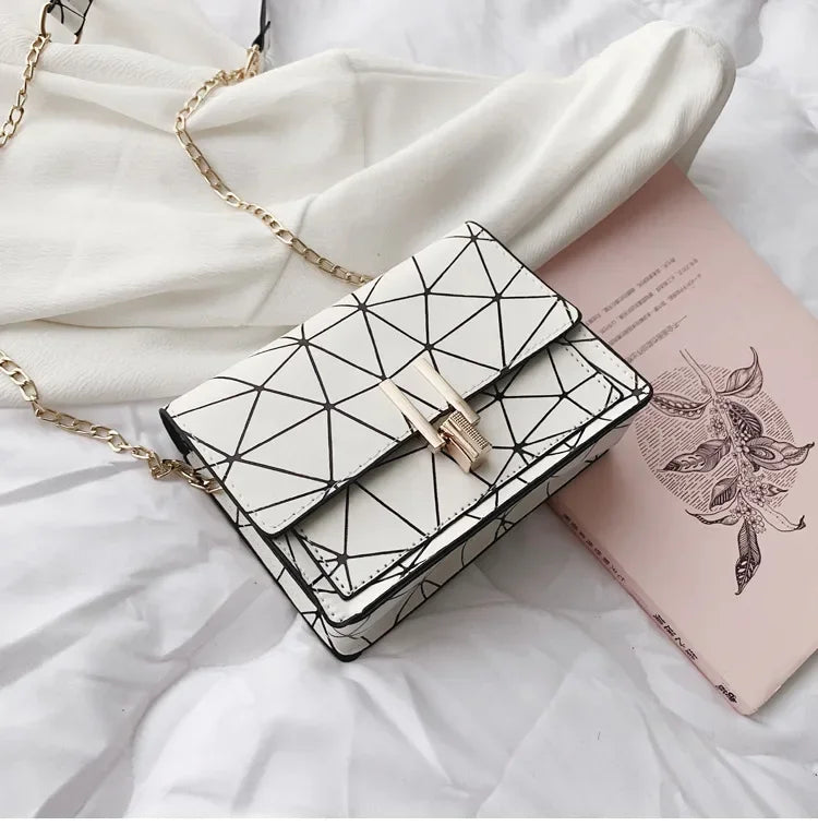 Women's Handbags Striped Square Designe Crossbody Bags High Capacity Fine Texture Soft Comfortable Female's Crossbody Bag