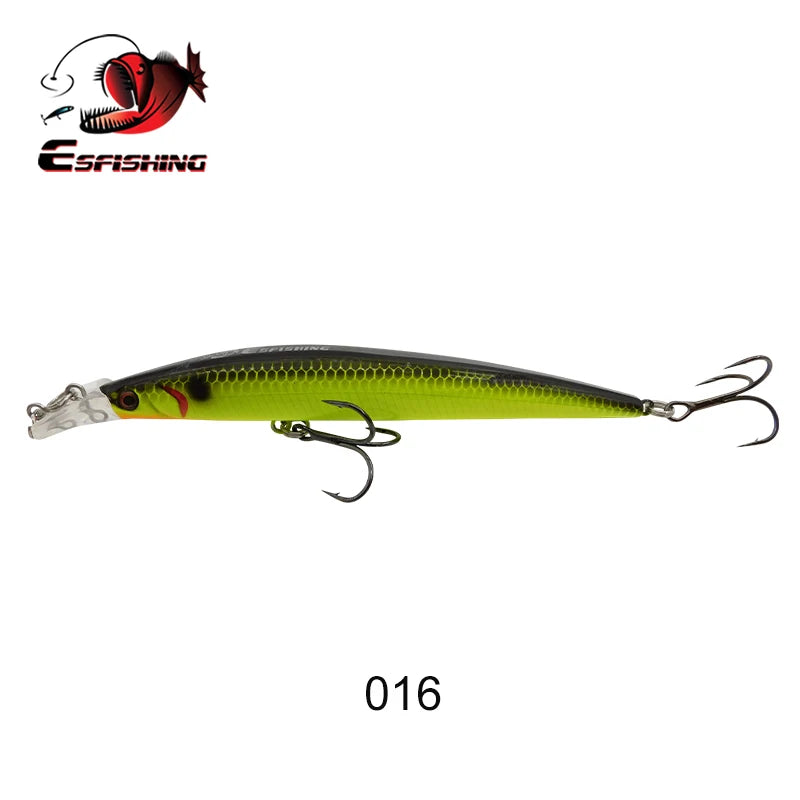 ESFISHING Fishing Lures Floating Minnow Sharp Shovel 120mm10g Dive 0.2-07m Leurre Soupl Baits Two Depth for Choosing Top Water