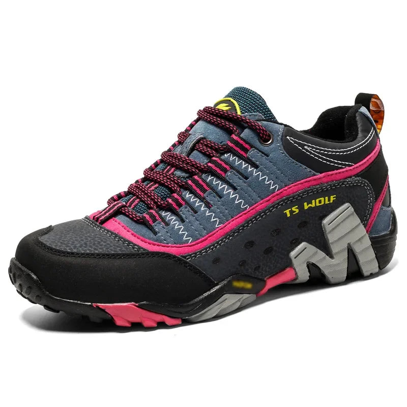 Outdoor Couple Trekking Shoes High Quality Waterproof Men Hiking Shoes Mountain Boots Woodland Hunting Tactical Women Sneakers