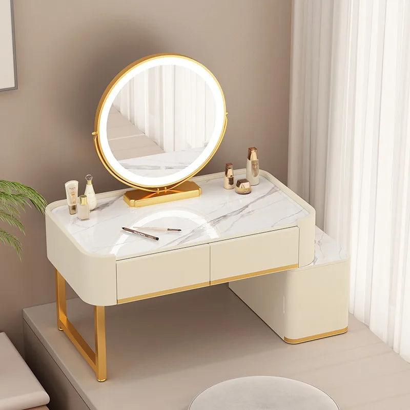 Organiser Ornaments Dressing Table Luxury Makeup Style Shelf Dressing Table Design Storage Tocador De Maquillaje Home Furniture