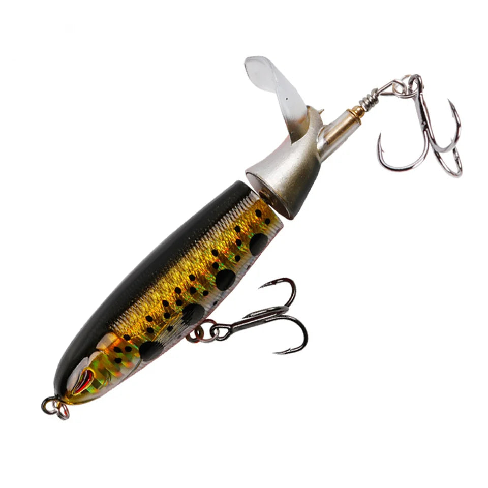 Popper Propeller Topwater Fishing Lures 13g Artificial Bait Hard Crankbait Wobblers Rotating Tail Fishing Tackle
