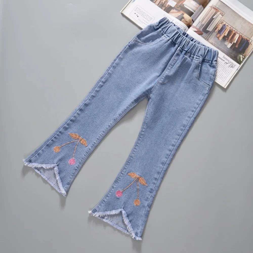 Kids Clothes Baby Girls Pants Sweatpants Children's Clothing Denim jeans Autumn Streetwear Spring Casual Kids Pants